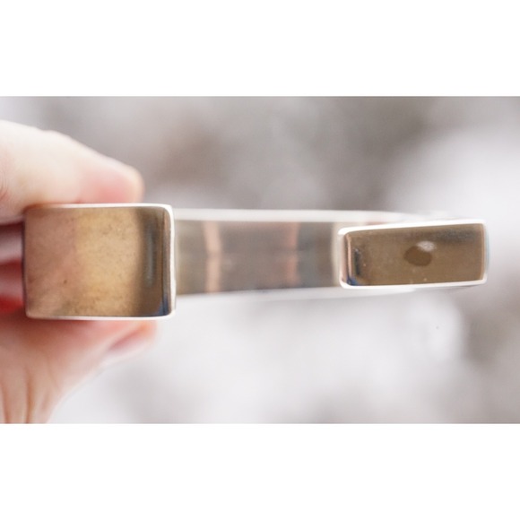 Jim Harrison Navajo Native Indian Sterling Inlay Multi Stone Cuff Bracelet Heavy - Picture 16 of 17